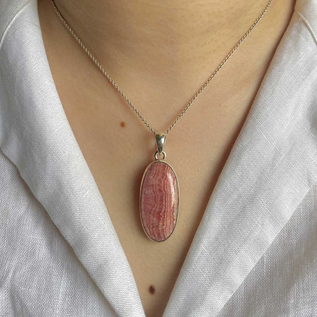 Rhodochrosite Pendant-(RDC-P-18.)
